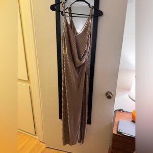 Elegant Brown Midi Dress